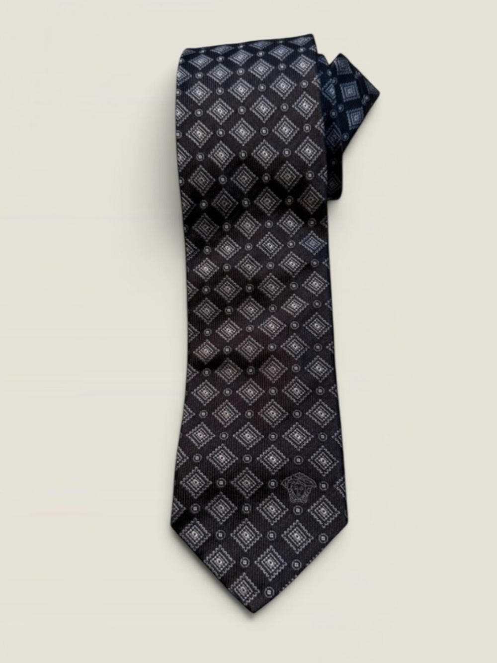 New! VERSACE Medusa Silk Tie